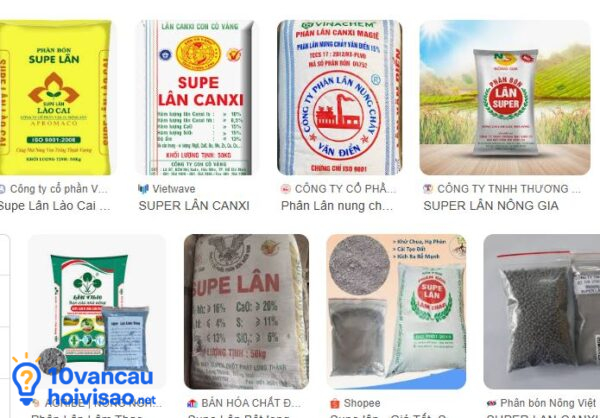 Nhiều Sản Phẩm Super Lân để Người Nông Dân Chọn Lựa