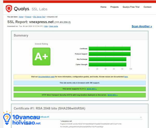 Kiểm Tra Ssl Tls Miễn Phí Trên Ssl Labs