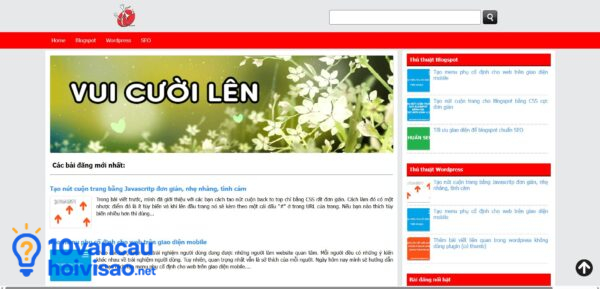 Một Website Miễn Phí Sử Dụng Blogspot để Thiết Kế