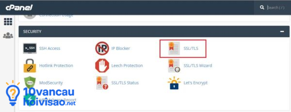 Vị Trí để Cài Chứng Chỉ Ssl Tls Trên Cpanel