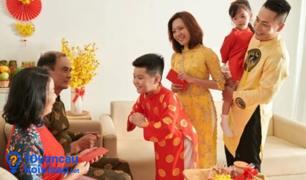 Con Cháu Chúc Tết Cha Mẹ