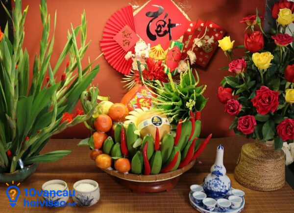 Mâm ngũ quả ngày Tết